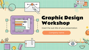 Modello di presentazione gratuito per workshop di progettazione grafica: tema di diapositive di Google e modello di PowerPoint