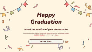 Modello di presentazione gratuito Happy Graduation - Tema di Presentazioni Google e modello PowerPoint