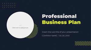 Plantilla de presentación gratuita de plan de negocios profesional - Tema de Google Slides y plantilla de PowerPoint