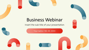 Kostenlose Präsentationsvorlage für Business Webinar – Google Slides-Design und PowerPoint-Vorlage
