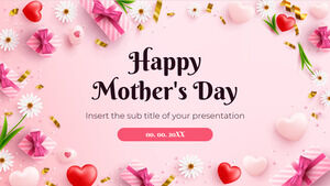Modello di presentazione gratuito Happy Mother's Day - Tema di Presentazioni Google e modello PowerPoint