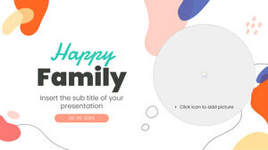 Happy Family Kostenlose Präsentationsvorlage – Google Slides-Design und PowerPoint-Vorlage
