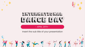 Șablon de prezentare gratuit pentru Ziua Internațională a Dansului – Tema Google Slides și șablon PowerPoint