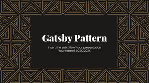 Gatsby Pattern Ücretsiz Sunum Şablonu – Google Slaytlar Teması ve PowerPoint Şablonu