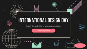 Modello di presentazione gratuito per la Giornata internazionale del design: tema di Google Slides e modello PowerPoint