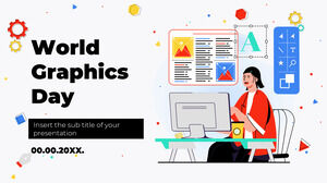 Szablon bezpłatnej prezentacji Światowego Dnia Grafiki – Motyw Prezentacji Google i Szablon PowerPoint