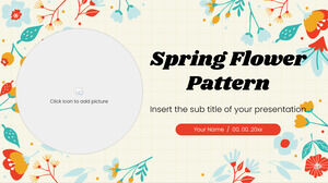 Plantilla de presentación gratuita con patrón de flores de primavera – Tema de Google Slides y plantilla de PowerPoint