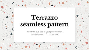 Padrão sem costura Terrazzo Modelo de apresentação grátis – Tema do Google Slides e modelo de PowerPoint