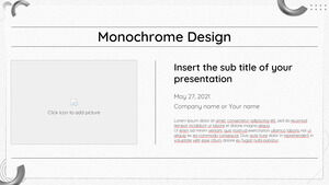 Darmowy szablon prezentacji w monochromatycznym stylu — motyw prezentacji Google i szablon programu PowerPoint