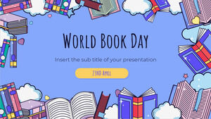 Șablon de prezentare gratuit pentru Ziua Cărții – Tema Prezentări Google și șablon PowerPoint