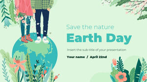 Modelo de apresentação gratuita do Dia da Terra – Tema do Google Slides e modelo de PowerPoint