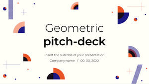 Modelo de apresentação gratuita de proposta de projeto de negócios geométricos – Tema do Google Slides e modelo de PowerPoint