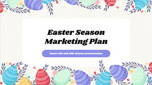 Modèle de présentation gratuit du plan marketing de la saison de Pâques - Thème Google Slides et modèle PowerPoint