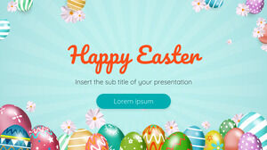 Modello di presentazione gratuito Buona Pasqua - Tema di Presentazioni Google e Modello PowerPoint