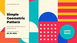 Бесплатный шаблон презентации Simple Geometric Pattern – тема Google Slides и шаблон PowerPoint