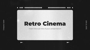 Modèle de présentation gratuit de cinéma rétro - Thème Google Slides et modèle PowerPoint