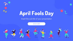 قالب عرض تقديمي مجاني ليوم كذبة أبريل - سمة Google Slides و PowerPoint Template