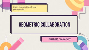 Kostenlose Präsentationsvorlage für geometrische Zusammenarbeit – Google Slides-Design und PowerPoint-Vorlage
