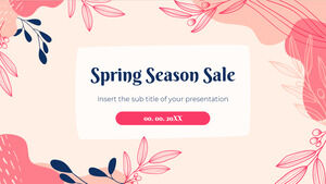Modelo de apresentação gratuita de promoção de temporada de primavera – Tema do Google Slides e modelo de PowerPoint