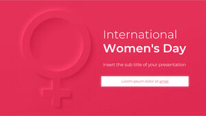 Design di presentazione gratuito per la Giornata internazionale della donna per il tema Presentazioni Google e modello PowerPoint