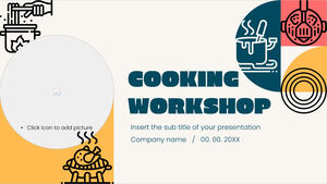 Șablon de prezentare gratuit pentru Atelier de gătit – Tema Prezentări Google și șablon PowerPoint