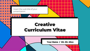 Curriculum Vitae creativo Tema di presentazione gratuito