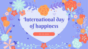 Giornata internazionale della felicità Tema di presentazione gratuito