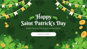 Happy Saint Patrick’s Day Free Presentation Design for Google Slides theme and PowerPoint Template