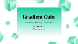 Gradient Cube Shapes Design di presentazione gratuito per il tema Presentazioni Google e modello PowerPoint