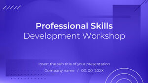 Professional Skills Development Workshop Free Presentation Design for Google Slides theme and PowerPoint Template