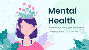 Бесплатный дизайн презентации «Психическое здоровье» для темы Google Slides и шаблона PowerPoint