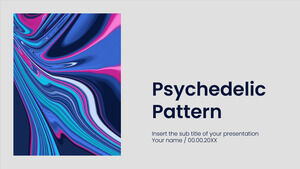 Design de prezentare gratuit cu model psihedelic pentru tema Google Slides și șablon PowerPoint