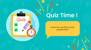 Quiz Time Free Design de apresentação para o tema do Google Slides e modelo do PowerPoint