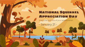 National Squirrel Appreciation Day Free Presentation Design for Google Slides theme and PowerPoint Template