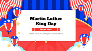 Martin Luther King Day Free Presentation Design for Google Slides theme and PowerPoint Template