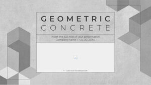 Tema de Apresentação Gratuita de Concreto Geométrico