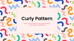 Curly Pattern Бесплатный шаблон PowerPoint и тема Google Slides