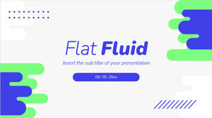 ธีมการนำเสนอแบบ Flat Fluid ฟรี