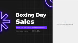 Tema Presentasi Gratis Boxing Day Sales
