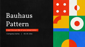 Motyw Bauhaus Pattern Darmowa prezentacja