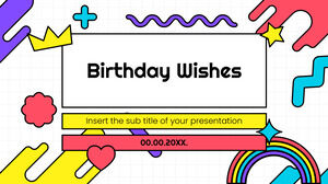 Deseos de cumpleaños Tema de presentación gratuito