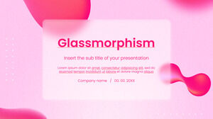 Glassmorphism 슬라이드 무료 프레젠테이션 테마