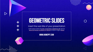 Thème de présentation gratuit de diapositives géométriques