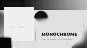 Thème de présentation gratuit Portfolio monochrome