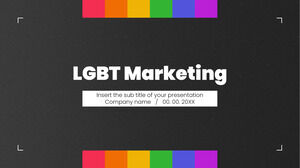 Thème de présentation gratuit du marketing LGBT