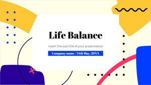 Modello di PowerPoint gratuito per l'equilibrio della vita e tema di Presentazioni Google