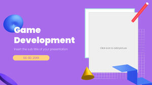 Desenvolvimento de jogos Modelo de PowerPoint gratuito e tema de Google Slides