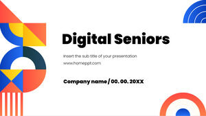 Templat PowerPoint Gratis Senior Digital