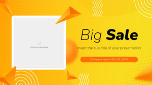 Big Sale Kostenlose PowerPoint-Vorlage und Google Slides-Design