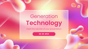 Modèle PowerPoint gratuit de technologie de génération et thème Google Slides